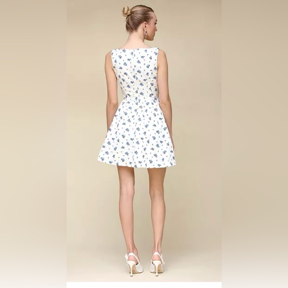 NWT Avec Les Filles Women's Corset Skater Mini Dress - Picture 2 of 14